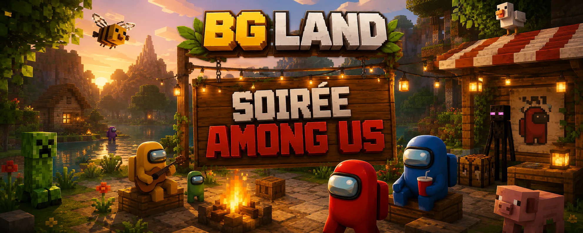 Soirée Among Us organisée avec la communauté BG Lands