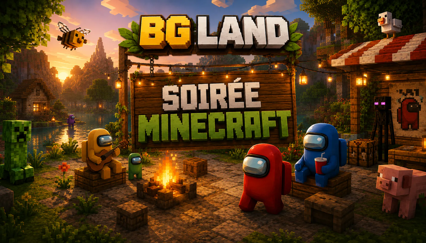 Une soirée Minecraft avec la communauté BG Lands